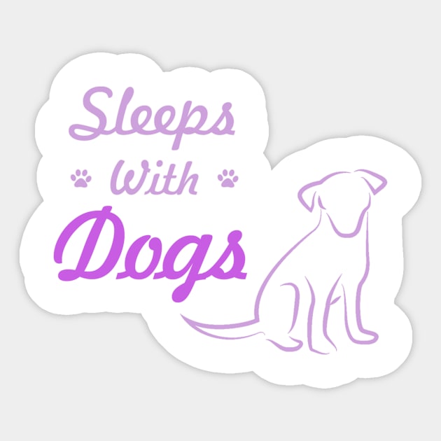 Sleeps With Dogs Sticker by veerkun